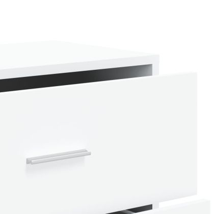 Сайдборд, бял, 60x31x84 см, инженерно дърво