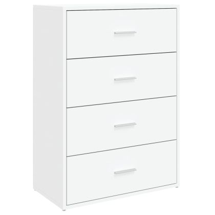 Сайдборди, 2 бр, бели, 60x31x84 см, инженерно дърво