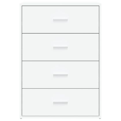 Сайдборди, 2 бр, бели, 60x31x84 см, инженерно дърво