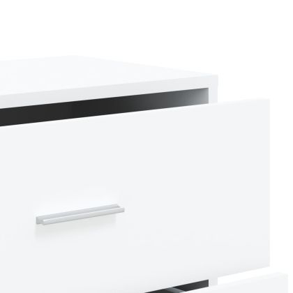 Сайдборди, 3 бр, бели, 60x31x84 см, инженерно дърво