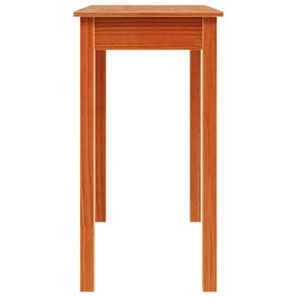 Конзолна маса, восъчнокафява, 80x40x75 см, борово дърво масив