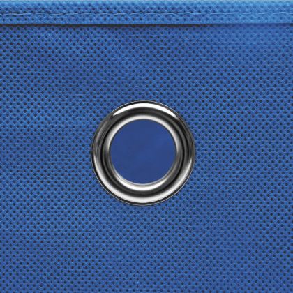 Кутии за съхранение с капаци 4 бр 28x28x28 см сини