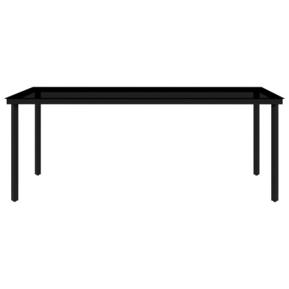 Градински трапезен комплект, 9 части, бял