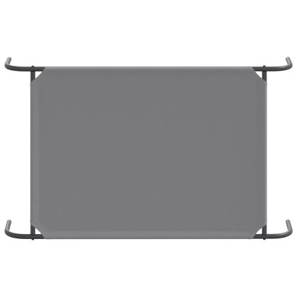 Повдигнато легло за кучета сиво 110x65x20 cm Оксфорд плат