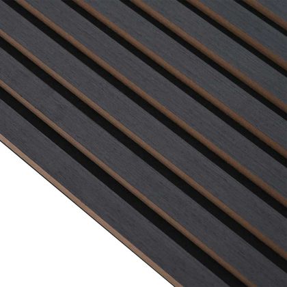 Акустични стенни панели 8 бр. с ламели 60,5x60 см Дъбов фурнир