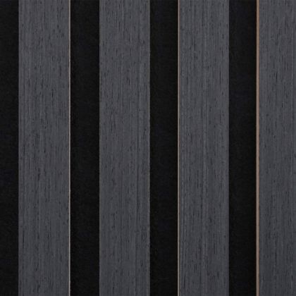 Акустични стенни панели 8 бр. с ламели 60,5x60 см Дъбов фурнир