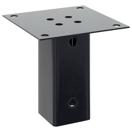 Основи за стълбове квадрат 4 бр прахово боядисана стомана