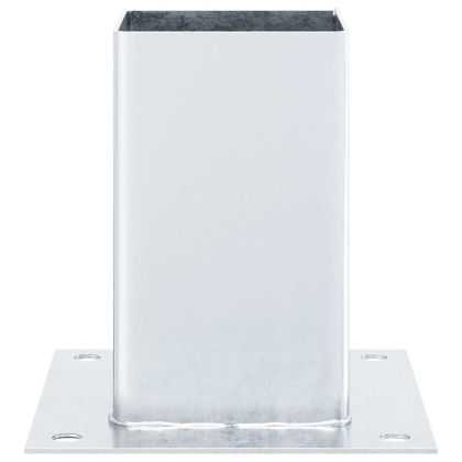 Основи за стълбове квадрат 12 бр 91x91 мм поцинкована стомана