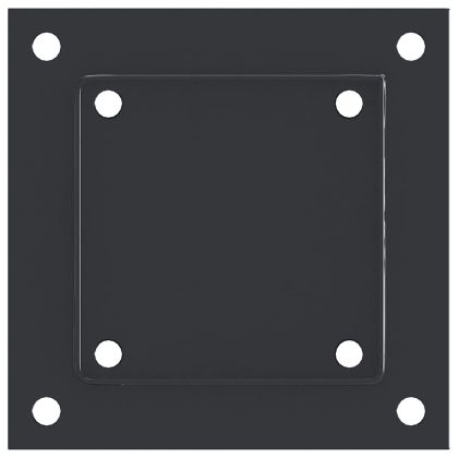 Основи за стълбове квадрат 4 бр прахово боядисана стомана