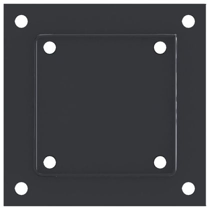 Основи за стълбове квадрат 4 бр прахово боядисана стомана