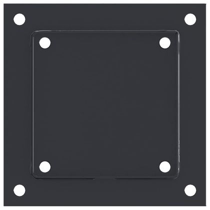 Основи за стълбове квадрат 12 бр прахово боядисана стомана