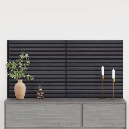 Акустични стенни панели 2 бр. с ламели 60,5x60 см Дъбов фурнир