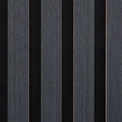 Акустични стенни панели 2 бр. с ламели 60,5x60 см Дъбов фурнир