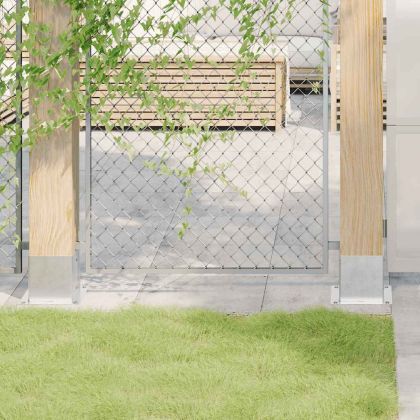 Основи за стълбове квадрат 12 бр 141x141 мм поцинкована стомана