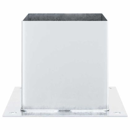 Основи за стълбове квадрат 12 бр 141x141 мм поцинкована стомана