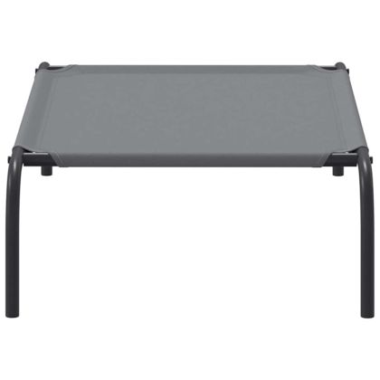 Повдигнато легло за кучета сиво 90x50x20 cm Оксфорд плат