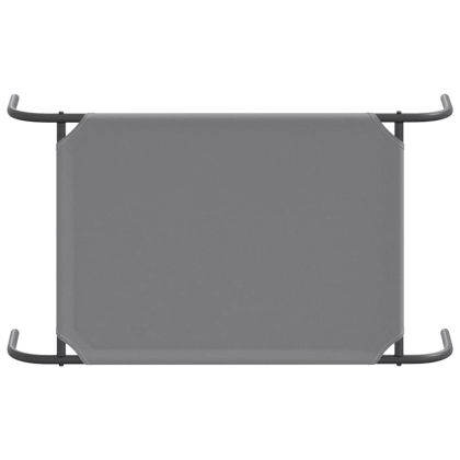 Повдигнато легло за кучета сиво 90x50x20 cm Оксфорд плат