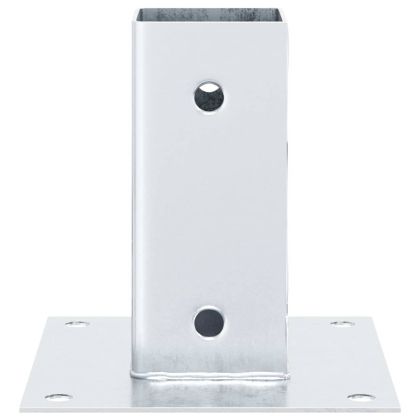 Основи за стълбове квадрат 4 бр 71x71 мм поцинкована стомана