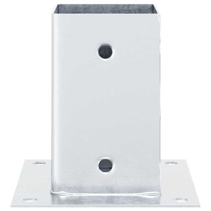 Основи за стълбове квадрат 12 бр 91x91 мм поцинкована стомана