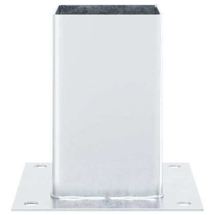 Основи за стълбове квадрат 12 бр 91x91 мм поцинкована стомана