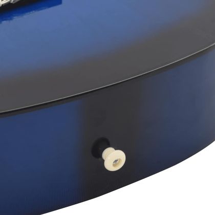 Класическа китара за начинаещи и деца, синя, 3/4, 36"