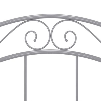 Рамка за легло, сива, метал, 90x200 см