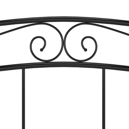 Рамка за легло, черна, метал, 160x200 см