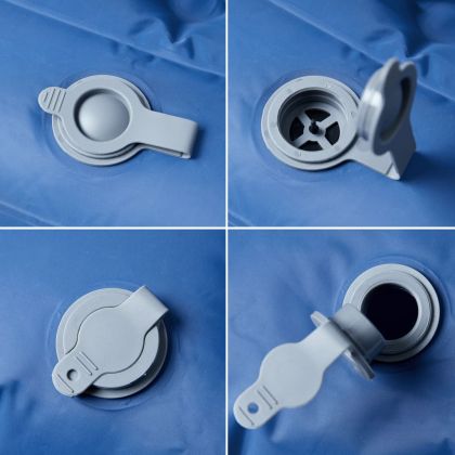 Самонадуваем дюшек за къмпинг с възглавници за 2 души нейви син