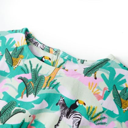 Детска рокля, светла мента, 104