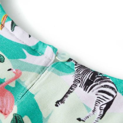 Детска рокля, светла мента, 104