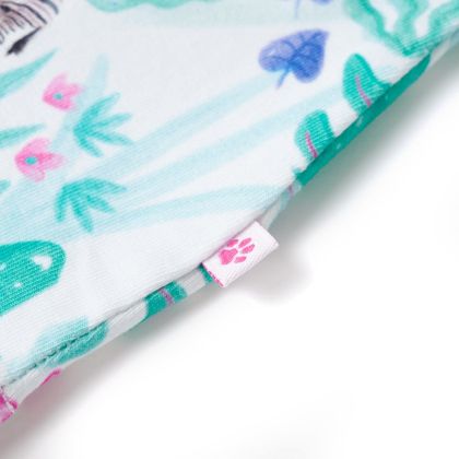 Детска рокля, екрю и тъмна мента, 116