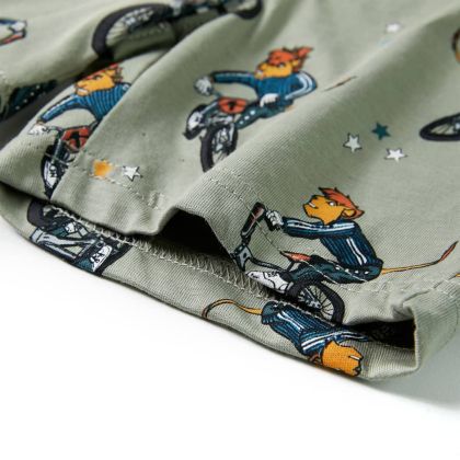 Детска пижама с къс ръкав, светлооранжева, 92