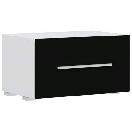 ТВ комплект шкафове, 5 части, с LED осветление, черен