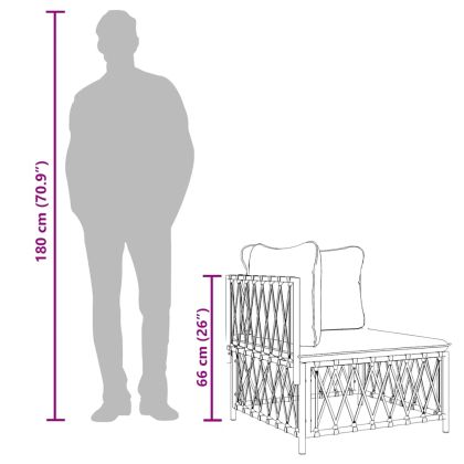 Градински ъглов диван с възглавници, антрацит, тъкан плат
