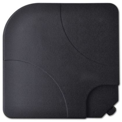 Алуминиев градински чадър с преносима основа, зелен