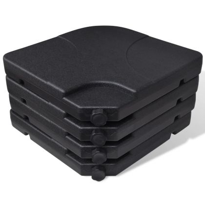 Алуминиев градински чадър с преносима основа, зелен