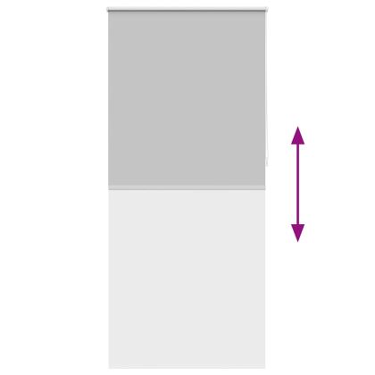 Руло щора 80 х 230 см, цвят сив