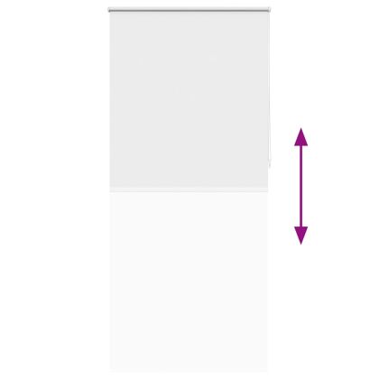 Руло щора 120 х 230 см, цвят бял