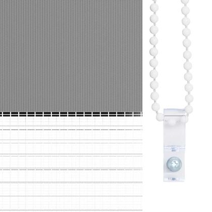 Щора "Зебра" 40 х 100 см, сива