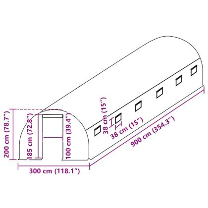 Резервно покривало за парник (27 м²), 3x9x2 м, прозрачно