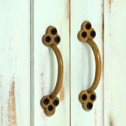 Сайдборд, светлосин, 110x35x70 см, мангово дърво масив