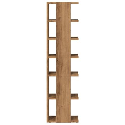 Шкаф за обувки, дъб артизан, 28x27x102 см, инженерно дърво