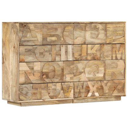 Шкаф "Азбука" с 6 чекмеджета, 120x35x79 см, манго масив