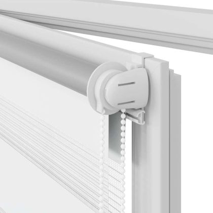 Щора "Зебра" 60 х 120 см, бяла