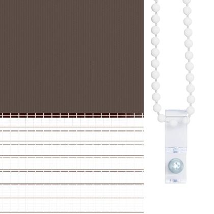 Зебра щора 60,9x120 см Ширина на плата 56,7 см цвят кафе