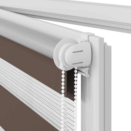 Зебра щора 60,9x120 см Ширина на плата 56,7 см цвят кафе