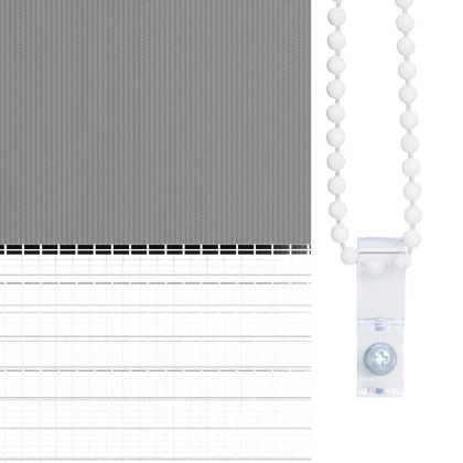 Щора "Зебра" 80 х 150 см, цвят сив