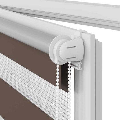 Щора "Зебра" 80 х 150 см, цвят кафе