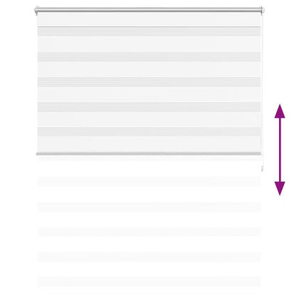 Щора "Зебра" 120 х 175 см, цвят бял