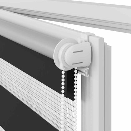 Щора "Зебра" 120 х 175 см, цвят черен